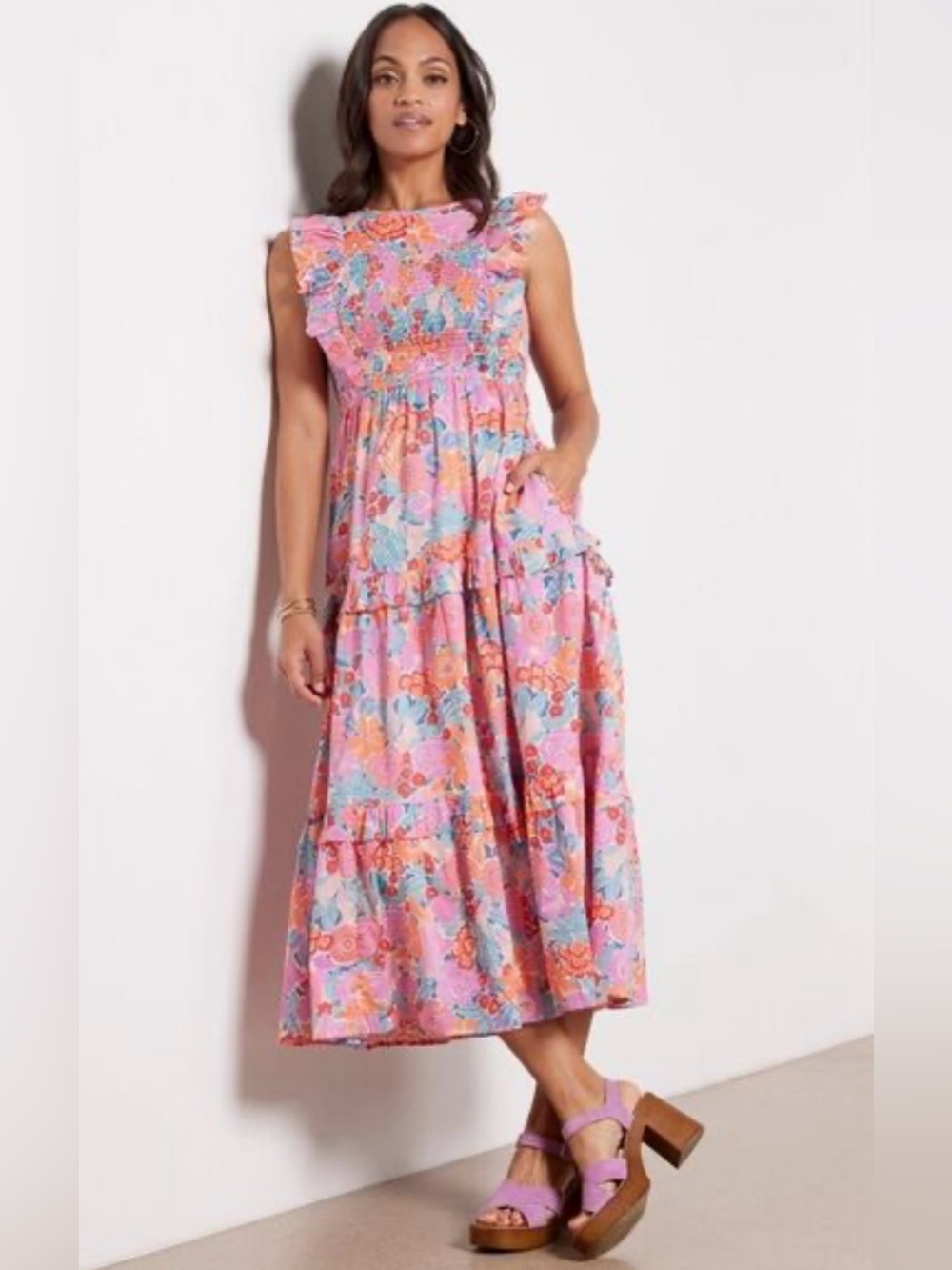 Banjanan Iris Floral Maxi Dress Sz Small